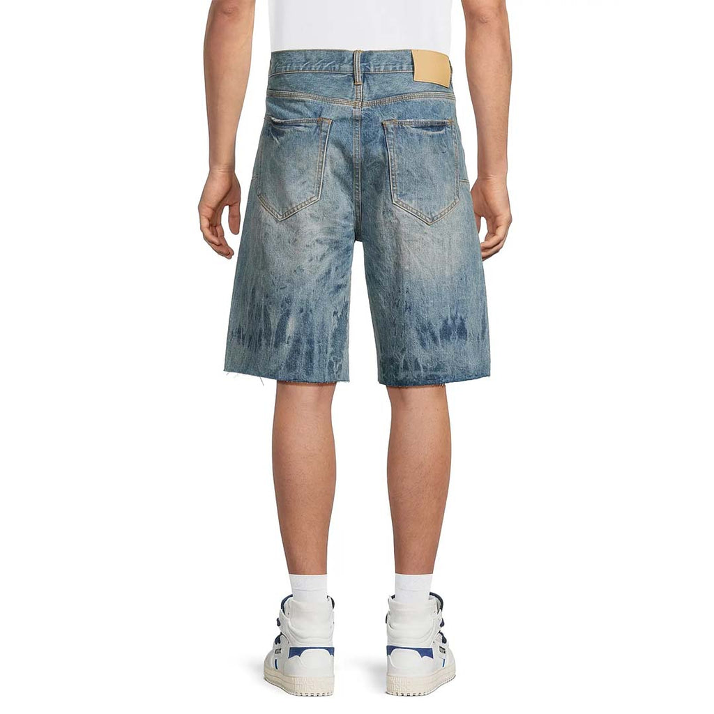 Purple Brand Mixed Paint Blue Jean Shorts by Purple Brand - NWAHype No.1 for streetwear Shorts in USA