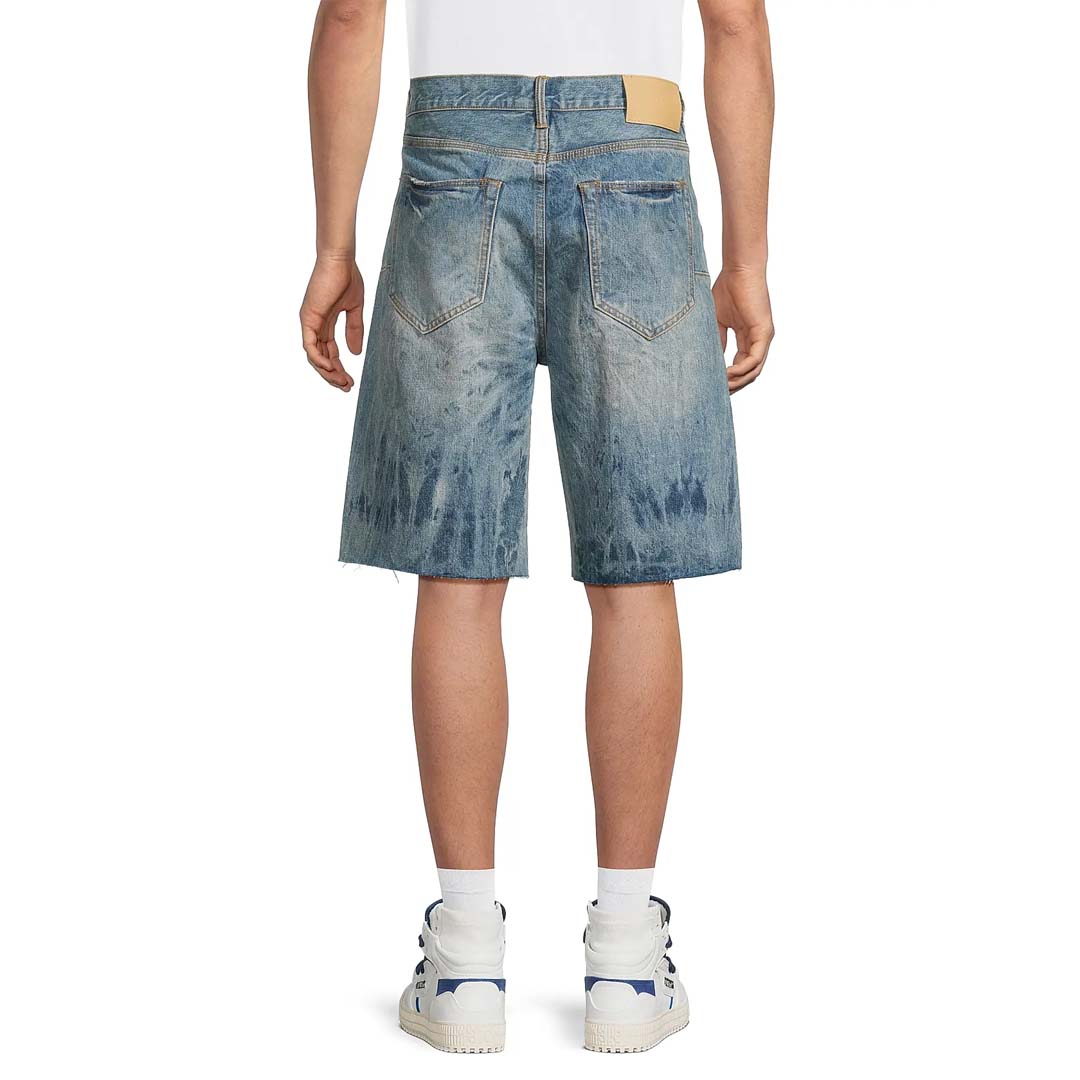 Purple Brand Mixed Paint Blue Jean Shorts by Purple Brand - NWAHype No.1 for streetwear Shorts in USA
