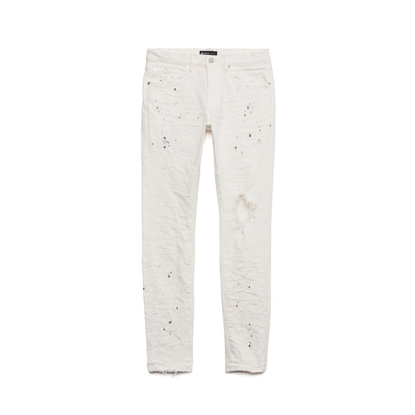 PURPLE BRAND Optic White Paint Blowout Jeans by Purple Brand - NWAHype 1 for streetwear Pants in USA