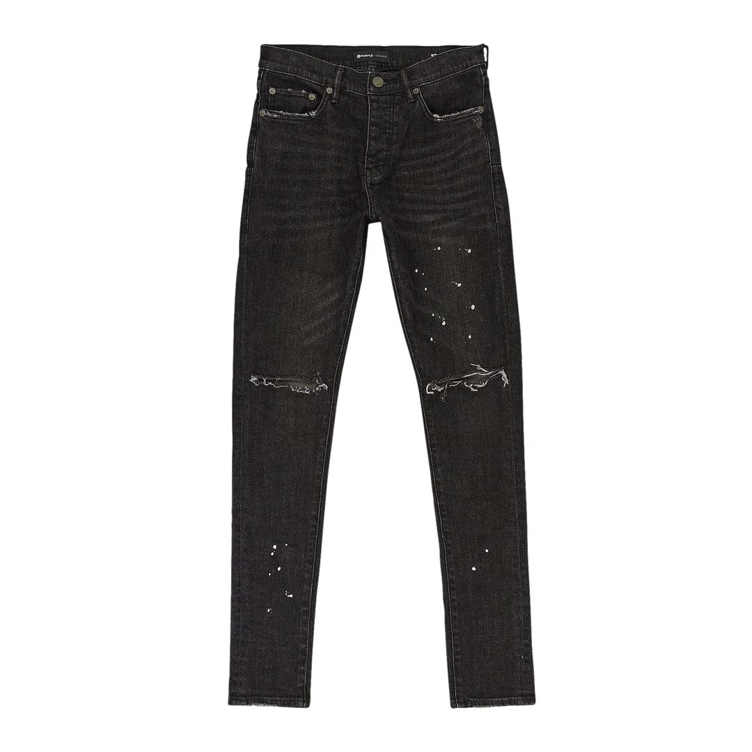 PURPLE BRAND Over Spray Skinny Jeans 'Black' by Purple Brand - NWAHype 1 for streetwear Pants in USA