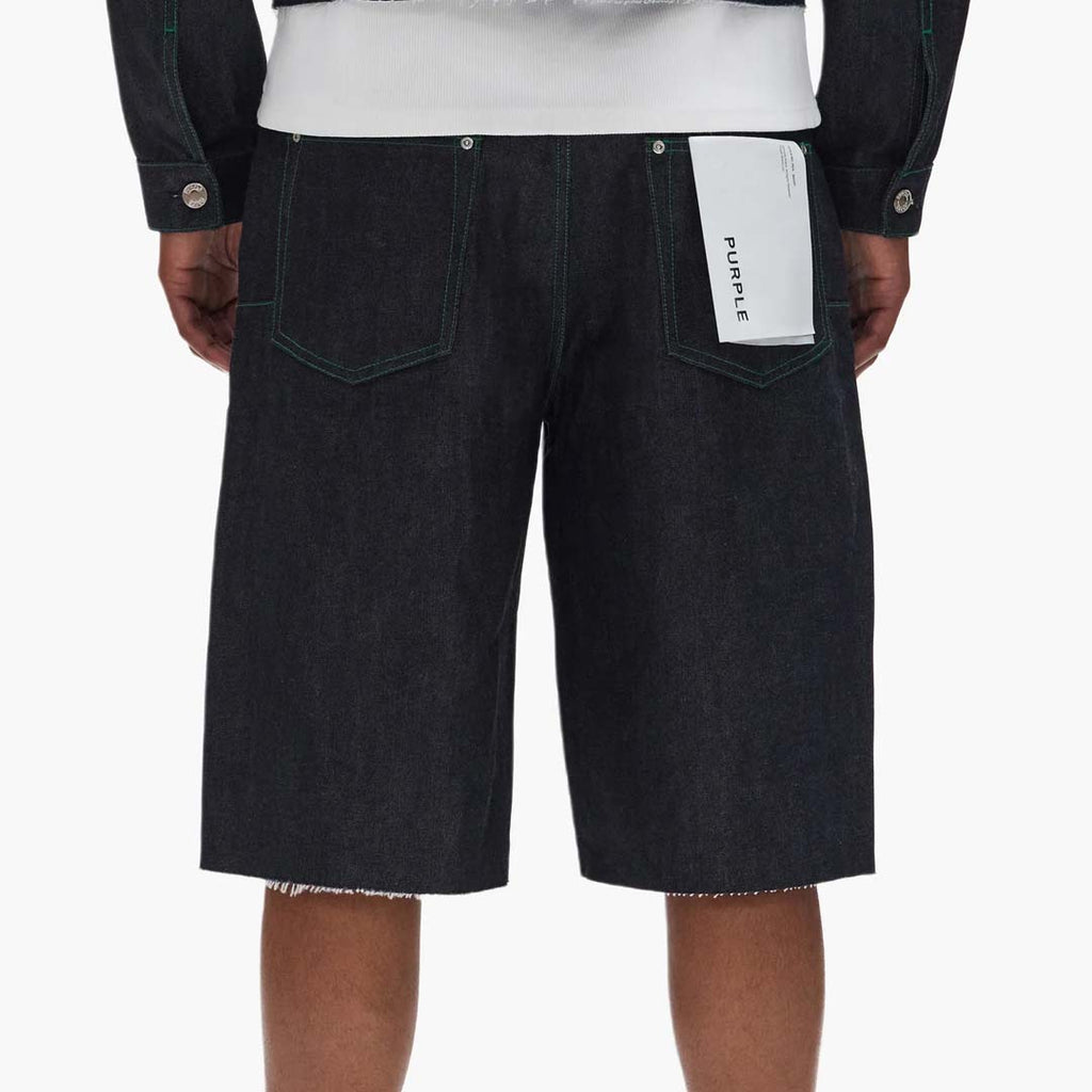 Purple Brand P070 Long Shorts Raw Dark Indigo by Purple Brand - NWAHYPE No.1 for streetwear Shorts in USA