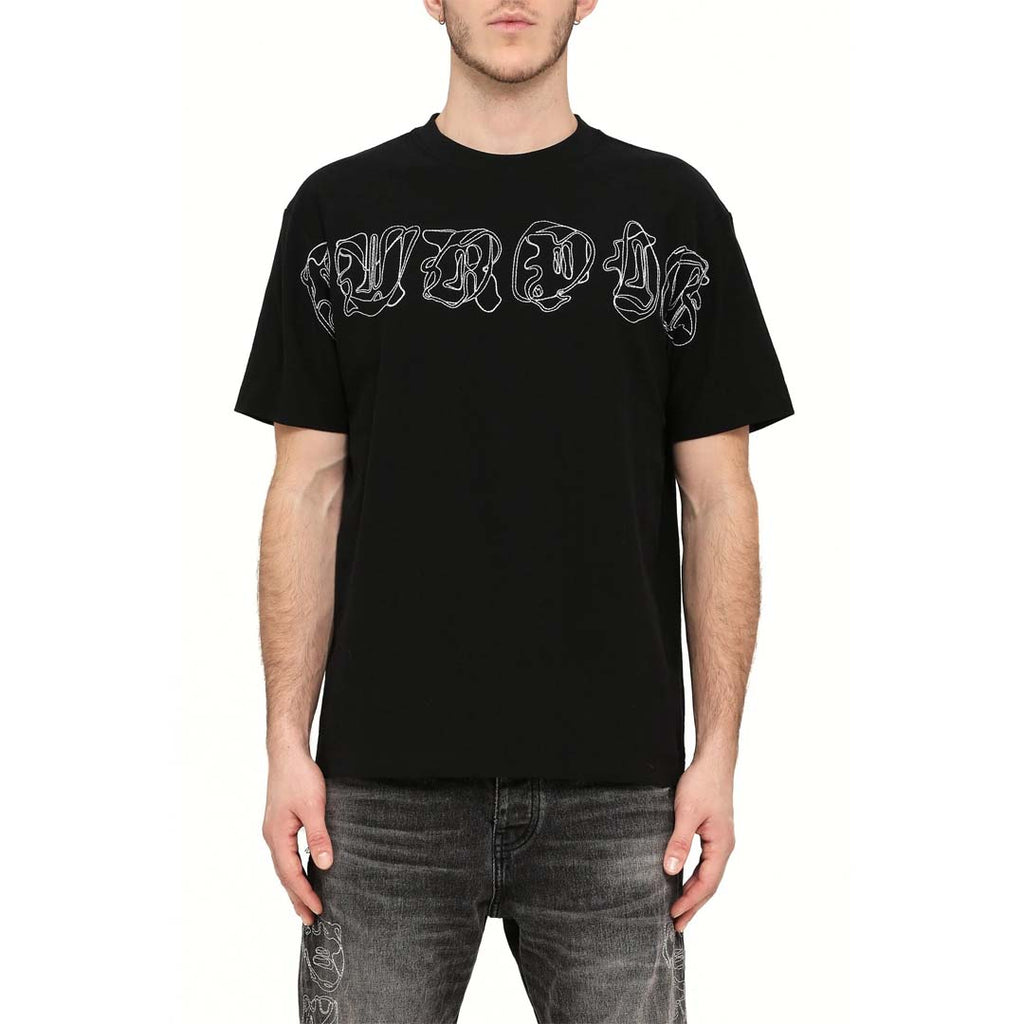 Purple Brand Textured Jersey Tee Black by Purple Brand - NWAHYPE No.1 for streetwear T-Shirts in USA