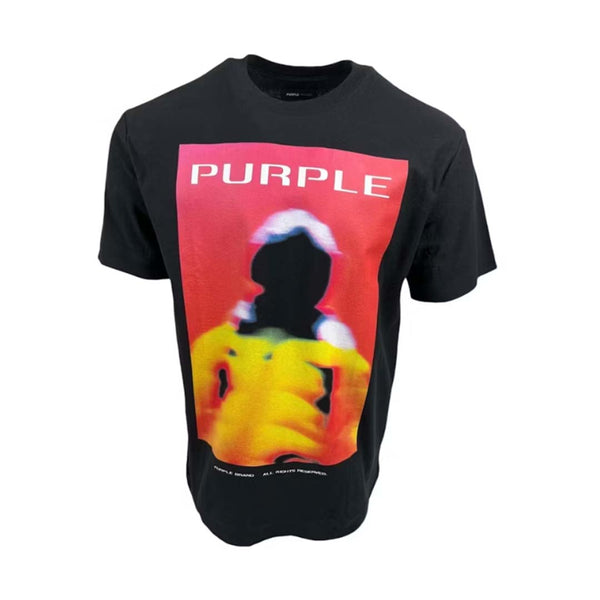 Purple Brand Textured Jersey Tee Black by Purple Brand - NWAHYPE No.1 for streetwear T-Shirts in USA