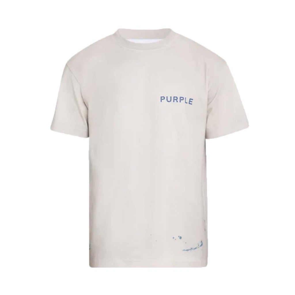 Purple Brand Wordmark Tee Khaki Blue by Purple Brand - NWAHype No.1 for streetwear T-Shirts in USA