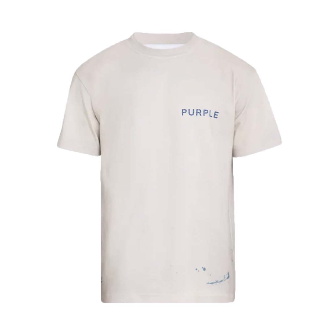 Purple Brand Wordmark Tee Khaki Blue by Purple Brand - NWAHype No.1 for streetwear T-Shirts in USA