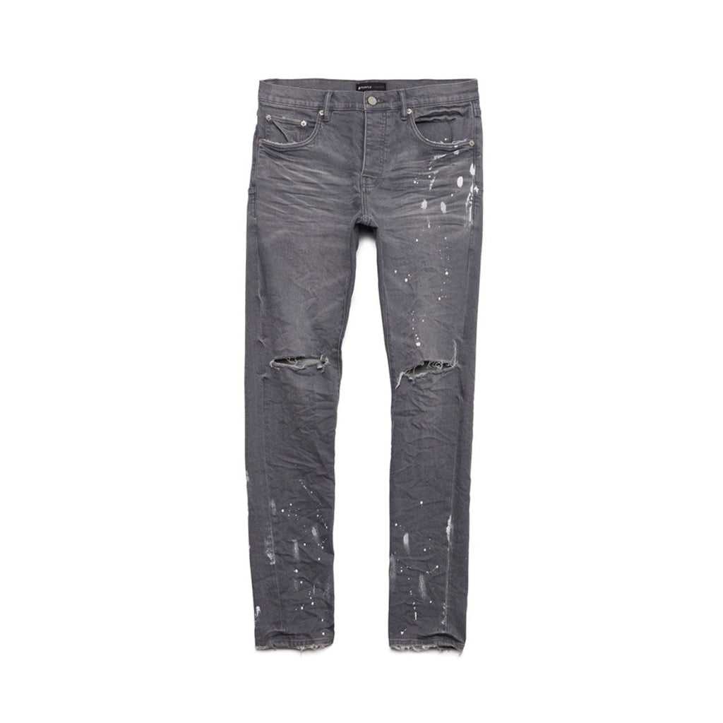 PURPLE BRAND Worn Grey Knee Slit Jeans by Purple Brand - NWAHYPE No.1 for streetwear Pants in USA
