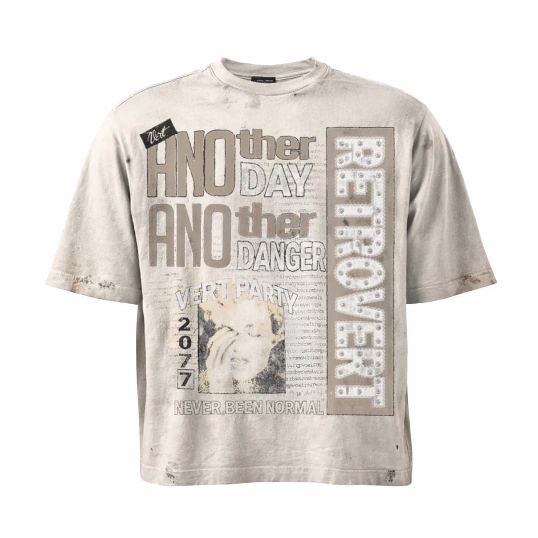 Retrovert Another Day Tee White by Retrovert - NWAHYPE No.1 for streetwear T-Shirts in USA