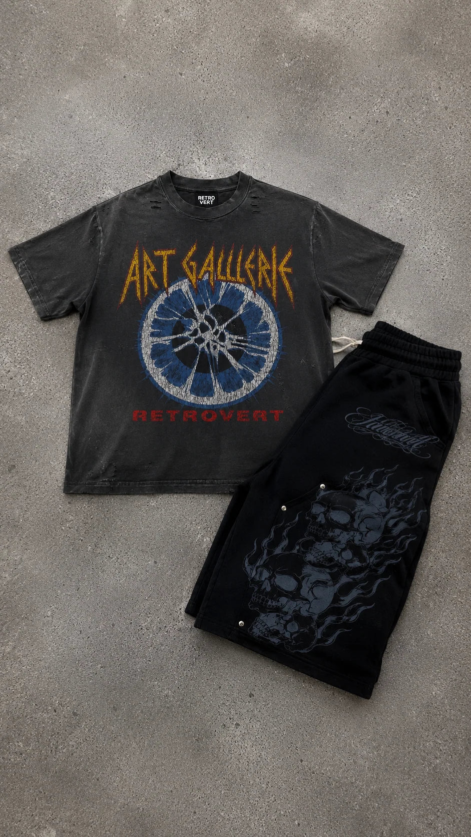 Retrovert Art Gallerie Tee Grey by Retrovert - NWAHYPE No.1 for streetwear T-Shirts in USA