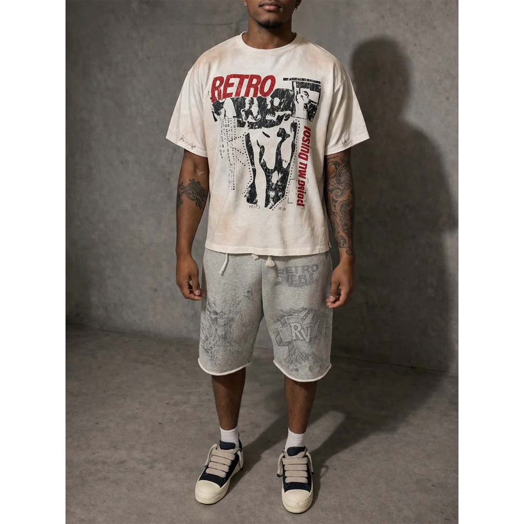 Retrovert Bone Crusher Tee White by Retrovert - NWAHYPE No.1 for streetwear T-Shirts in USA