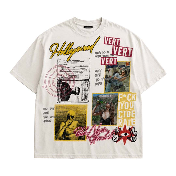 Retrovert Hollywood Vert Tee White by Retrovert - NWAHYPE No.1 for streetwear T-Shirts in USA