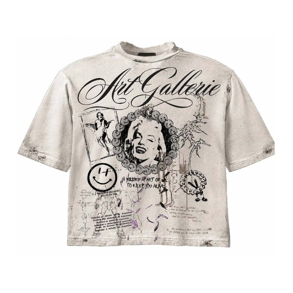 Retrovert Marilyn Art Gallerie Tee White by Retrovert - NWAHYPE No.1 for streetwear T-Shirts in USA