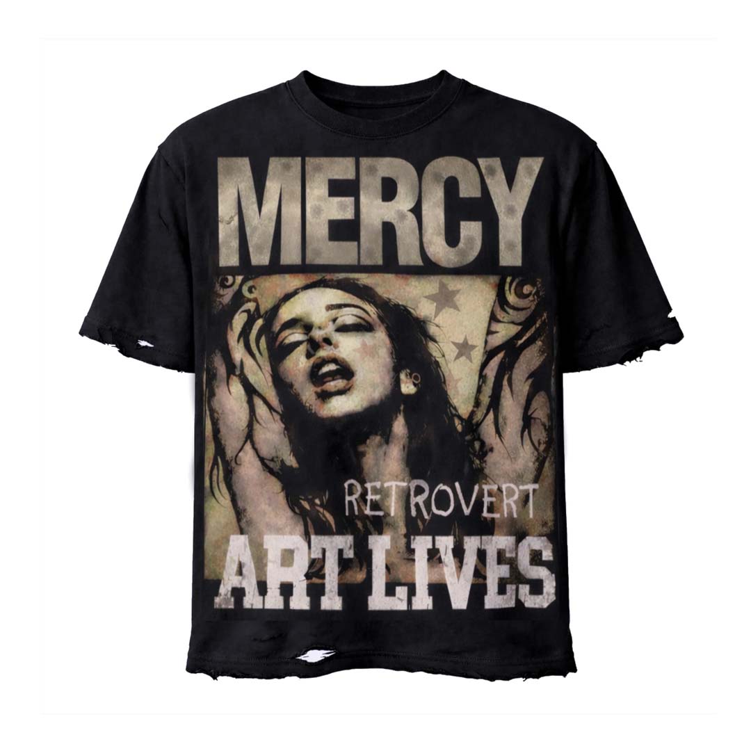 Retrovert Mercy Tee Black by Retrovert - NWAHYPE No.1 for streetwear T-Shirts in USA