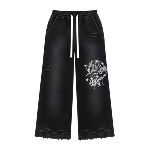 Retrovert Vert Party Sweatpants Black by Retrovert - NWAHYPE No.1 for streetwear Pants in USA