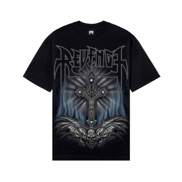 Revenge Airbrush Metal Tee Black by Revenge - NWAHype 1 for streetwear T-Shirts in USA