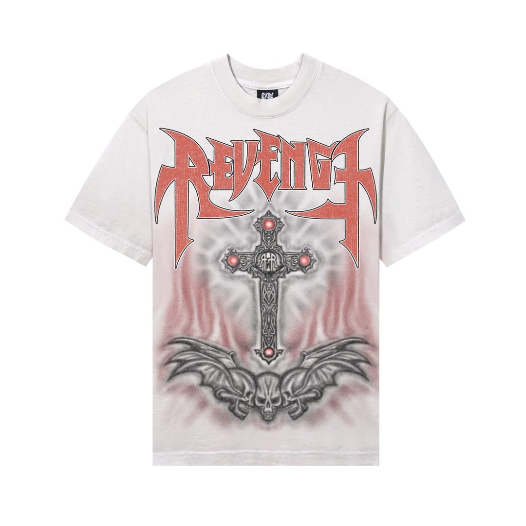Revenge Airbrush Metal Tee Cement by Revenge - NWAHype 1 for streetwear T-Shirts in USA