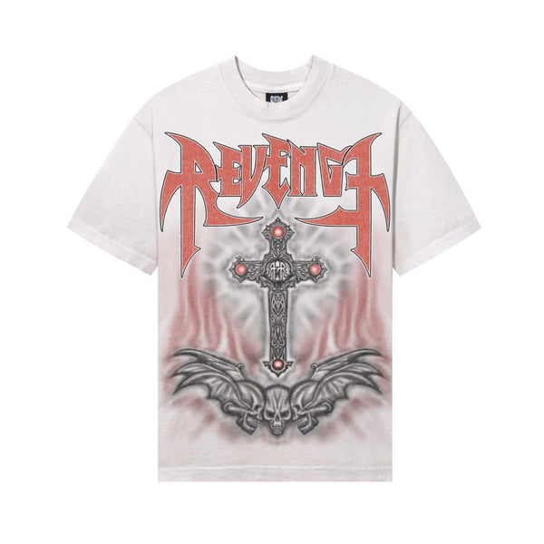Revenge Airbrush Metal Tee Cement by Revenge - NWAHype 1 for streetwear T-Shirts in USA