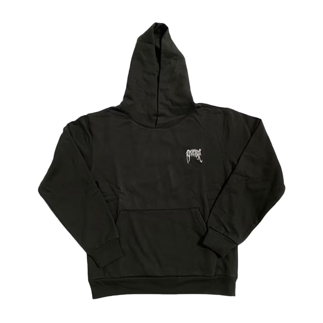 Revenge Basic Embroidered Classic Logo Hoodie Black by Revenge - NWAHype 1 for streetwear Hoodies in USA