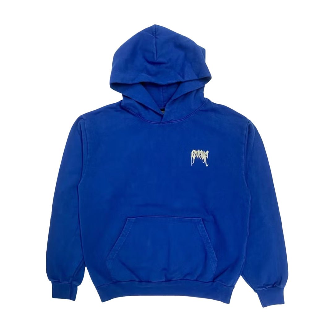 Revenge Basic Embroidered Classic Logo Hoodie Dark Royal by Revenge - NWAHype 1 for streetwear Hoodies in USA