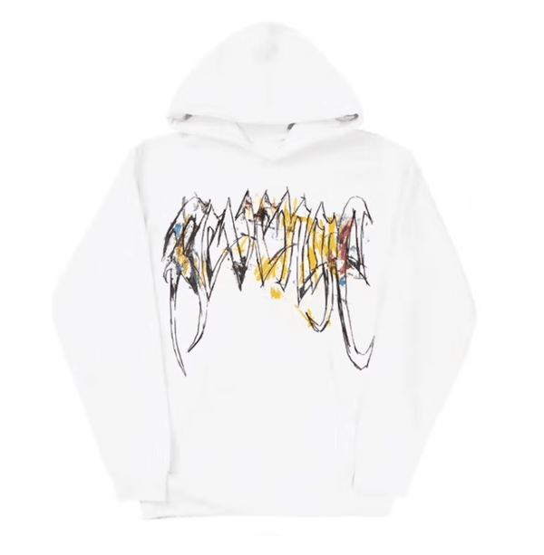Revenge Durk Painting Hoodie White by Revenge - NWAHype 1 for streetwear Hoodies in USA