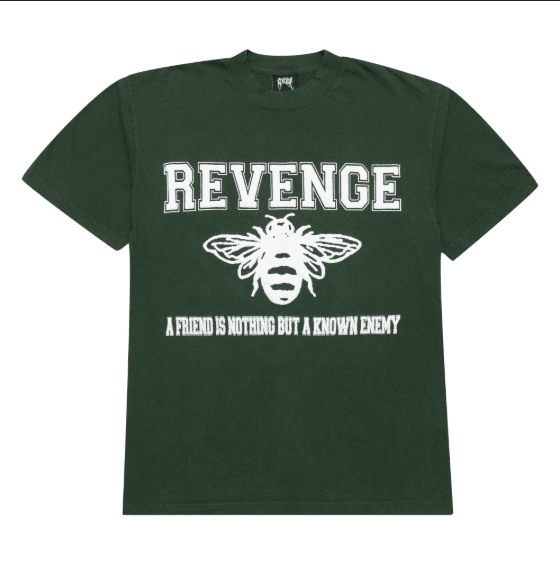 Revenge Friends Tee Green White by Revenge - NWAHype 1 for streetwear T-Shirts in USA