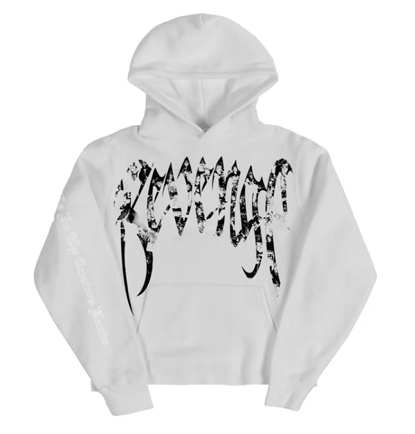 Revenge Juice Wrld Collage Hoodie White by Revenge - NWAHype 1 for streetwear Hoodies in USA