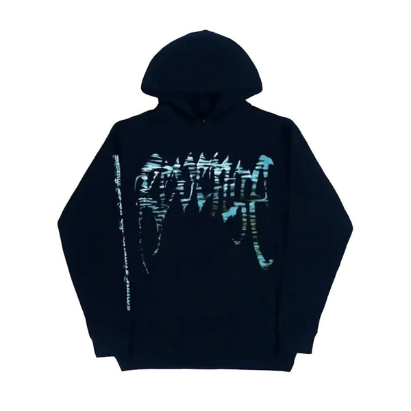 Revenge Moonlight Hoodie Black Blue by Revenge - NWAHype No.1 for streetwear Hoodies in USA