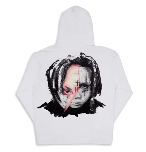 Revenge Trippie Redd Hoodie White by Revenge - NWAHype 1 for streetwear Hoodies in USA