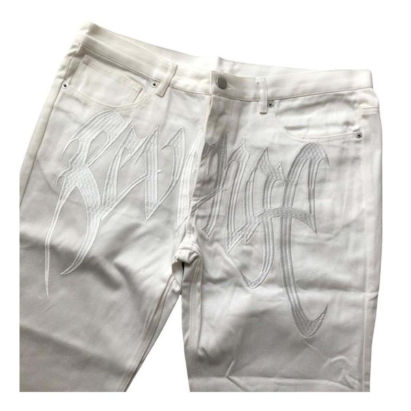 Revenge White Denim Jeans by Revenge - NWAHype 1 for streetwear Pants in USA