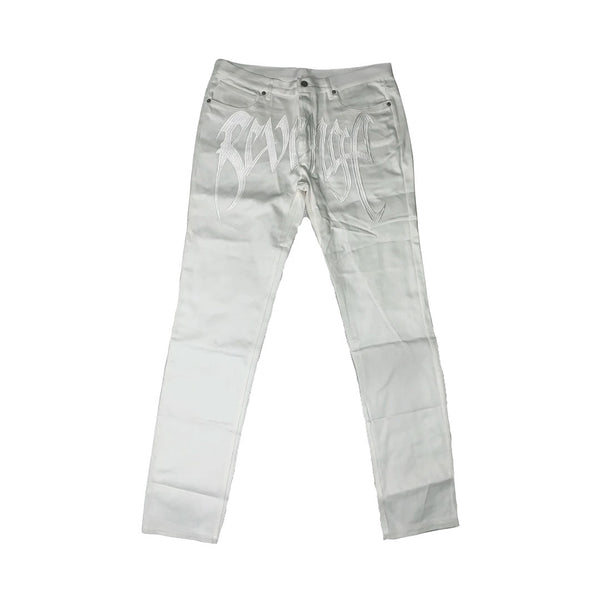 Revenge White Denim Jeans by Revenge - NWAHype 1 for streetwear Pants in USA