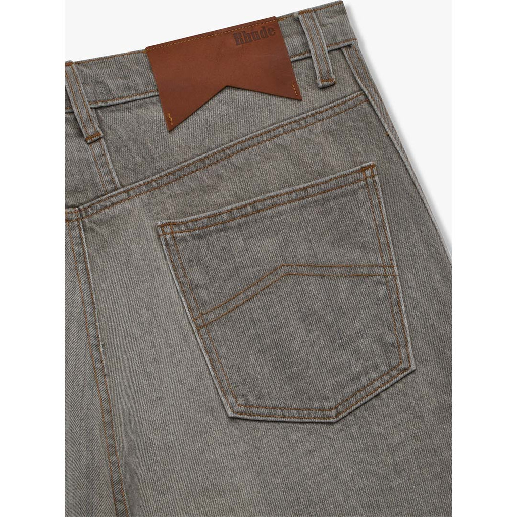 Rhude Baggy Traxedo Denim Shorts Liberty Grey by Rhude - NWAHYPE No.1 for streetwear Shorts in USA