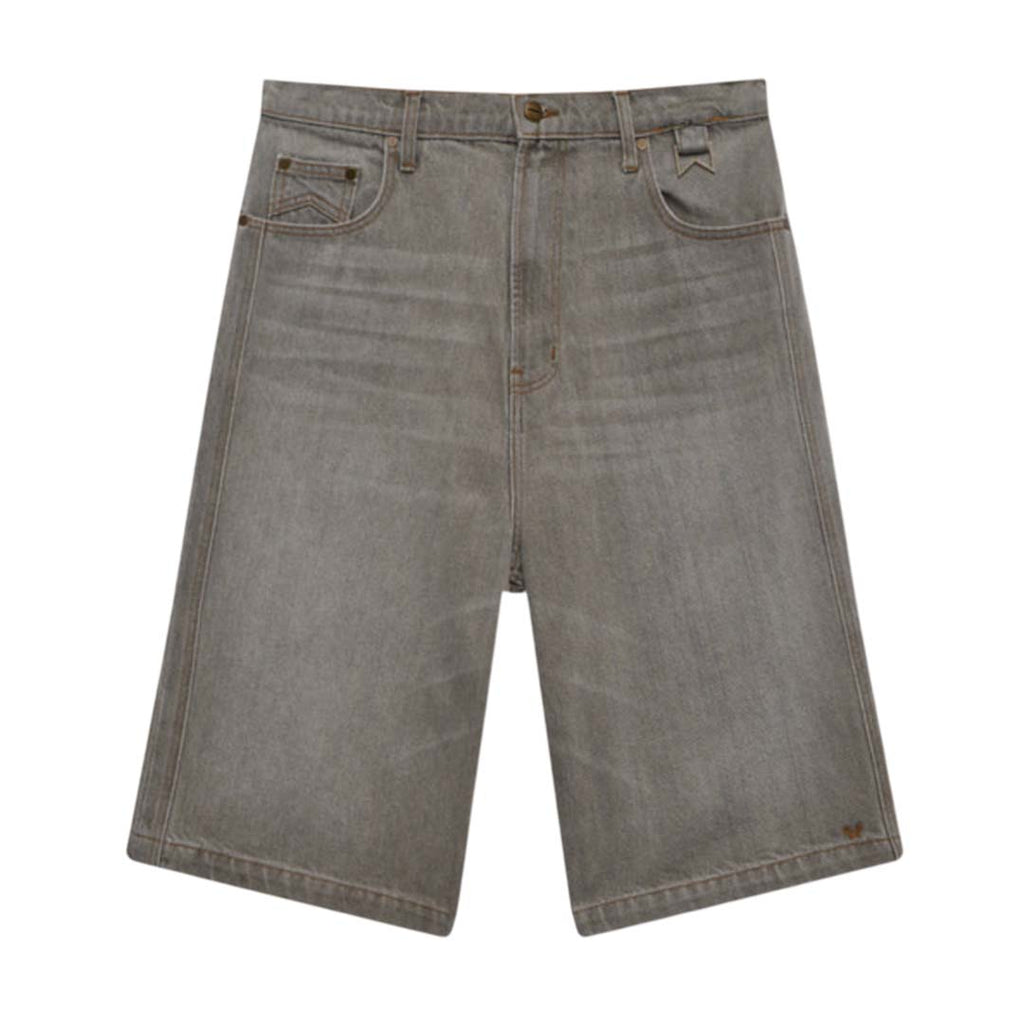 Rhude Baggy Traxedo Denim Shorts Liberty Grey by Rhude - NWAHYPE No.1 for streetwear Shorts in USA