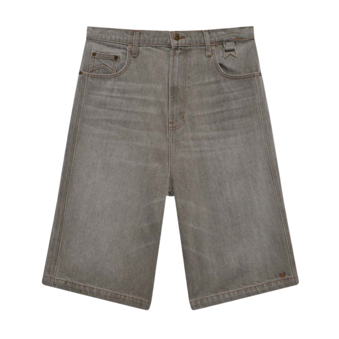 Rhude Baggy Traxedo Denim Shorts Liberty Grey by Rhude - NWAHYPE No.1 for streetwear Shorts in USA