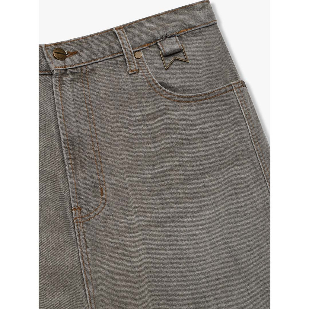 Rhude Baggy Traxedo Denim Shorts Liberty Grey by Rhude - NWAHYPE No.1 for streetwear Shorts in USA