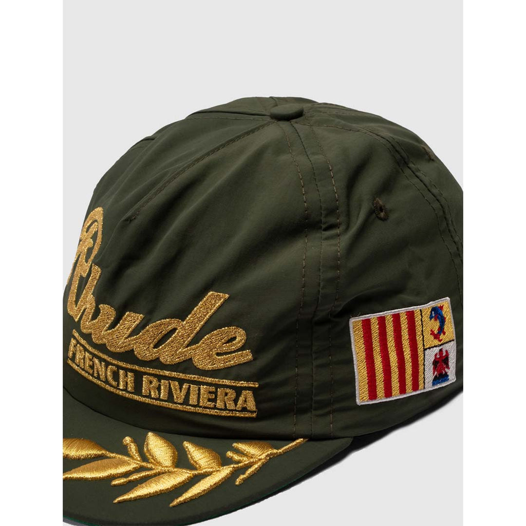 Rhude French Riviera Hat Green Gold by Rhude - NWAHYPE No.1 for streetwear Hats in USA