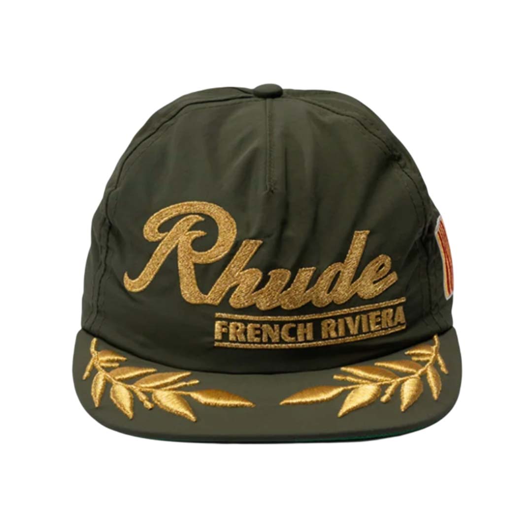 Rhude French Riviera Hat Green Gold by Rhude - NWAHYPE No.1 for streetwear Hats in USA