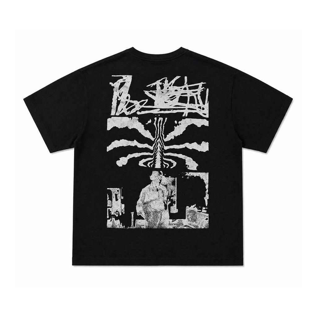 Rhude Stencil Knit Black White Tee by Rhude - NWAHYPE No.1 for streetwear T-Shirts in USA