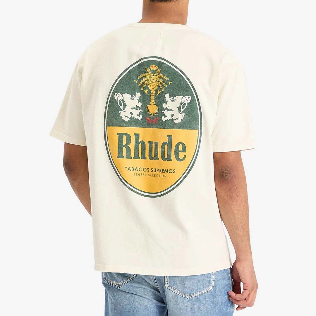 Rhude Tabaco Tee 'Vintage White' by Rhude - NWAHYPE No.1 for streetwear T-Shirts in USA