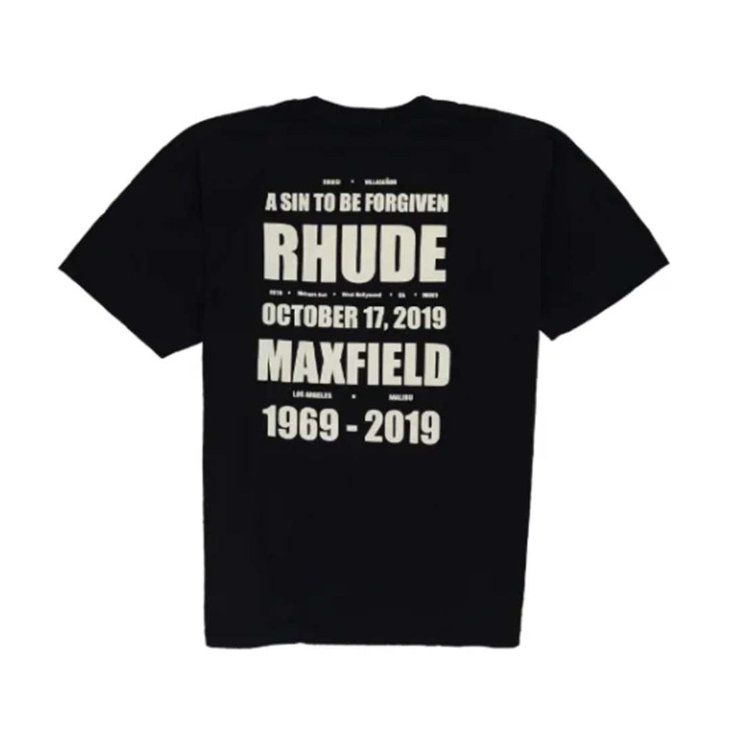 Rhude Thrill Seeker Black Tee by Rhude - NWAHYPE No.1 for streetwear T-Shirts in USA