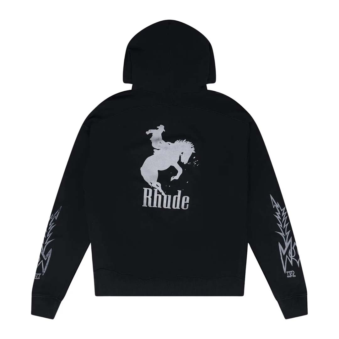 Rhude Tribal Hoodie Black by Rhude - NWAHYPE No.1 for streetwear Hoodies in USA