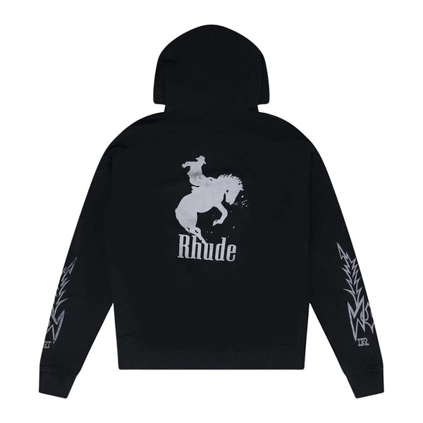 Rhude Tribal Hoodie Black by Rhude - NWAHYPE No.1 for streetwear Hoodies in USA