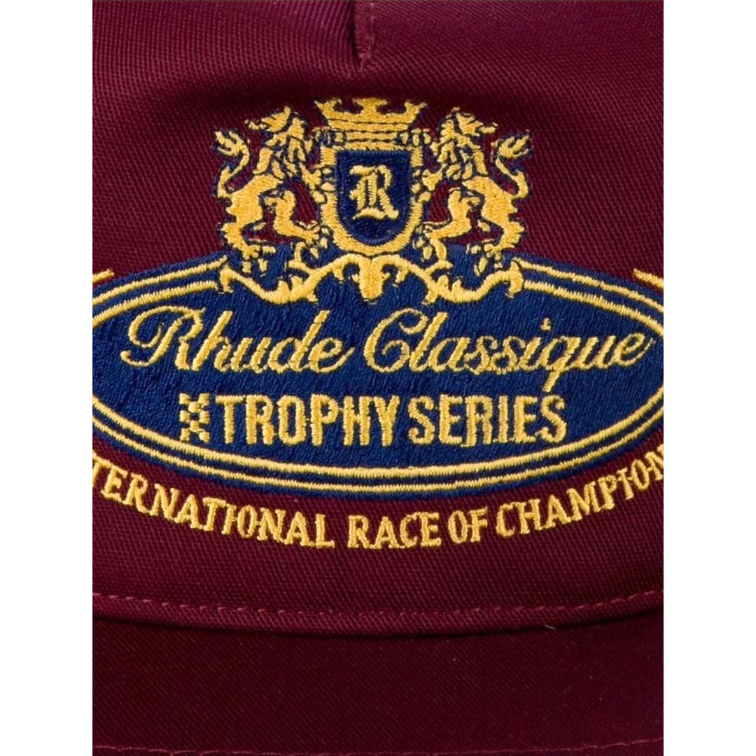 Rhude Trophy Series Hat Maroon by Rhude - NWAHYPE No.1 for streetwear Hats in USA