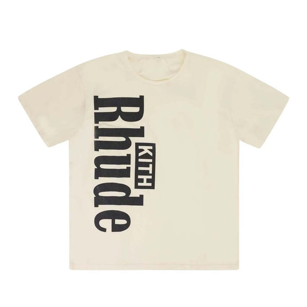 Rhude x Kith Cream Tee by Rhude - NWAHYPE No.1 for streetwear T-Shirts in USA