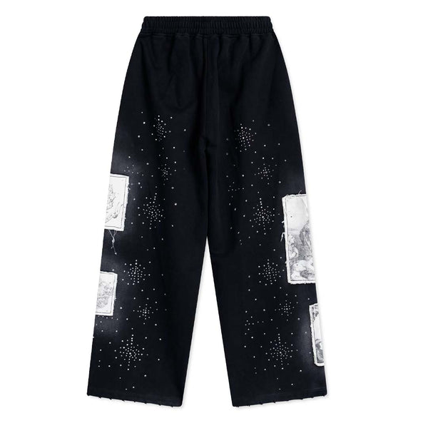Righteous Divine Canvas Sweatpants Rhinestone Black by Righteous - NWAHYPE No.1 for streetwear Pants in USA