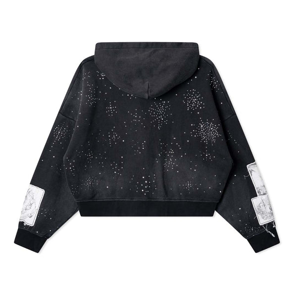 Righteous Divine Canvas Zip Up Jacket Rhinestone Black by Righteous - NWAHYPE No.1 for streetwear Hoodies in USA