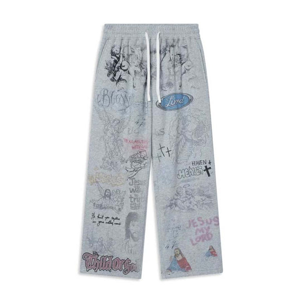 Righteous Jesus My Lord Sweatpants Grey by Righteous - NWAHYPE No.1 for streetwear Pants in USA