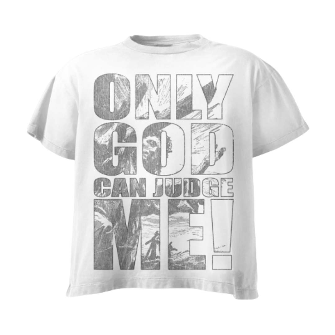 Righteous Only God Can Judge Me White Tee by Righteous - NWAHYPE No.1 for streetwear T-Shirts in USA