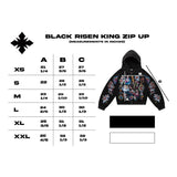 Righteous Risen King Cropped Zip Up Hoodie Black by Righteous - NWAHype 1 for streetwear Hoodies in USA