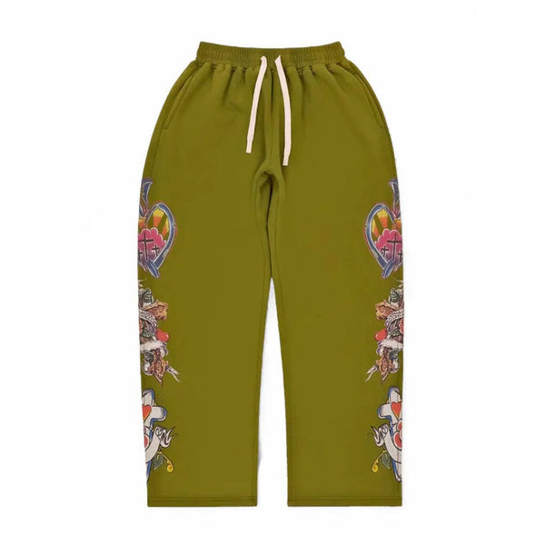 Righteous Risen King Sweatpants Green by Righteous - NWAHype 1 for streetwear Pants in USA