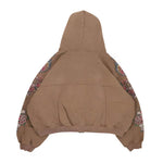 Righteous Risen King Zip Up Hoodie Brown by Righteous - NWAHype 1 for streetwear Hoodies in USA