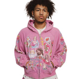 Righteous Risen King Zip Up Hoodie Purple by Righteous - NWAHype 1 for streetwear Hoodies in USA
